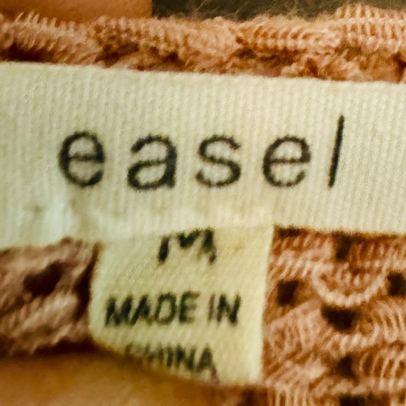 Nordstrom Easel Sweater Knit Light Weight LS Color Block Pink/Gray SZ Medium NEW - Picture 7 of 15